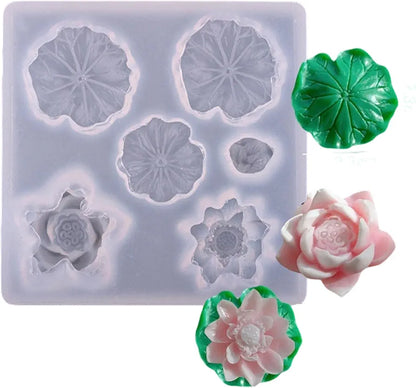 Lotus Pond Miniature Mould - 6 Cavity (HM)