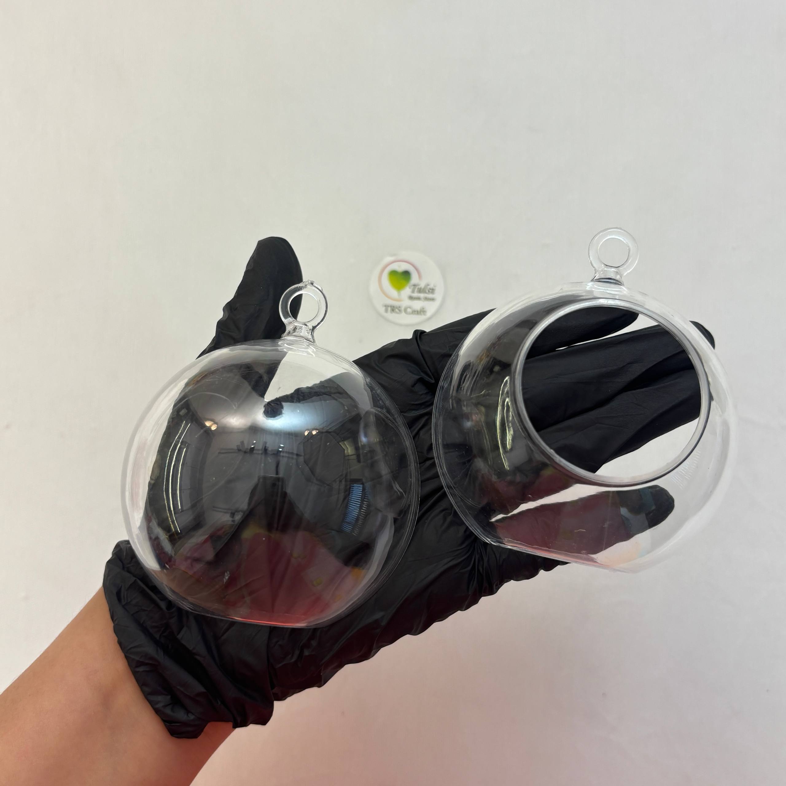 T-Light / Ring Holder Hanging Glass Globes