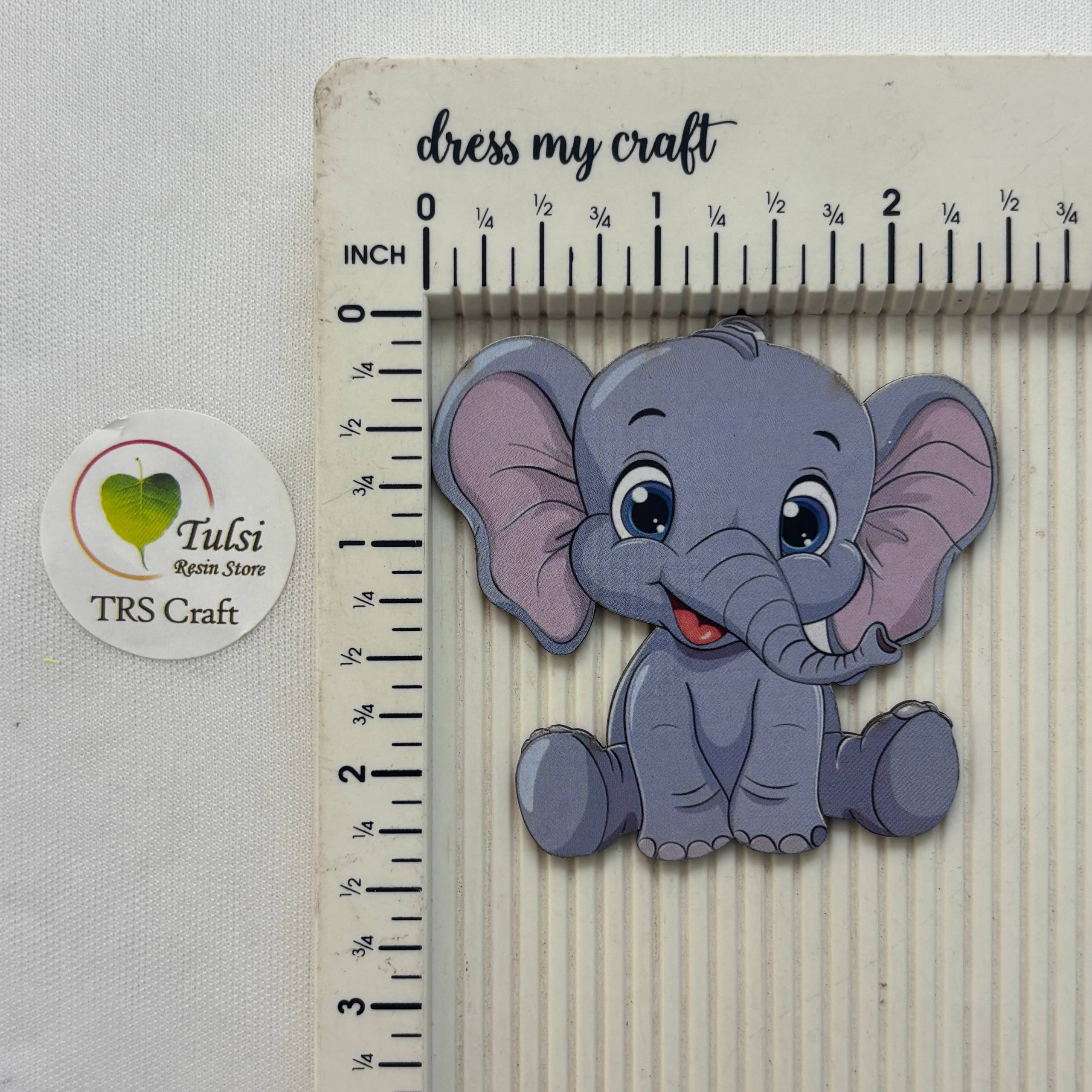 MDF Printed Elephant Cutout (B)