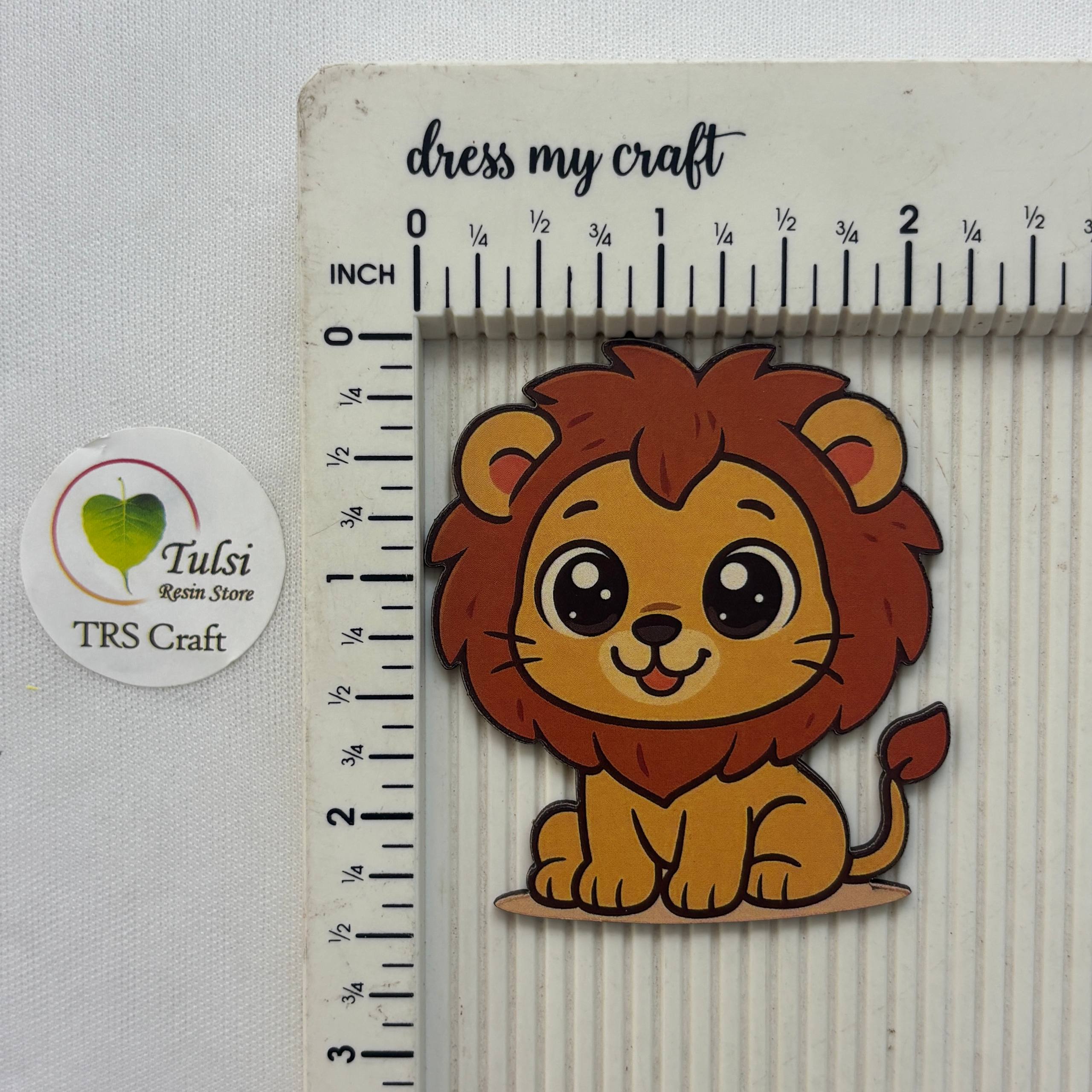 MDF Printed Lion Cutout