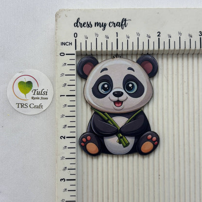 MDF Printed Panda Cutout