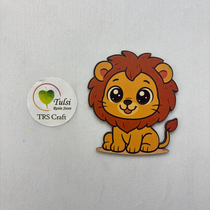 MDF Printed Lion Cutout