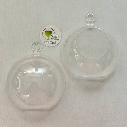 T-Light / Ring Holder Hanging Glass Globes