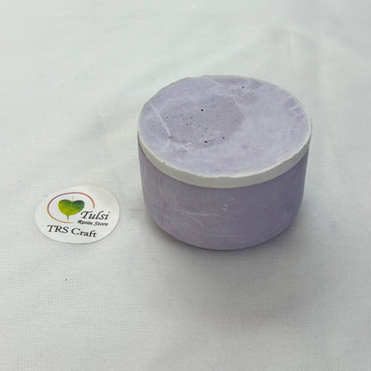 Concrete Jars (A23) - Plain Round Jar With Lid