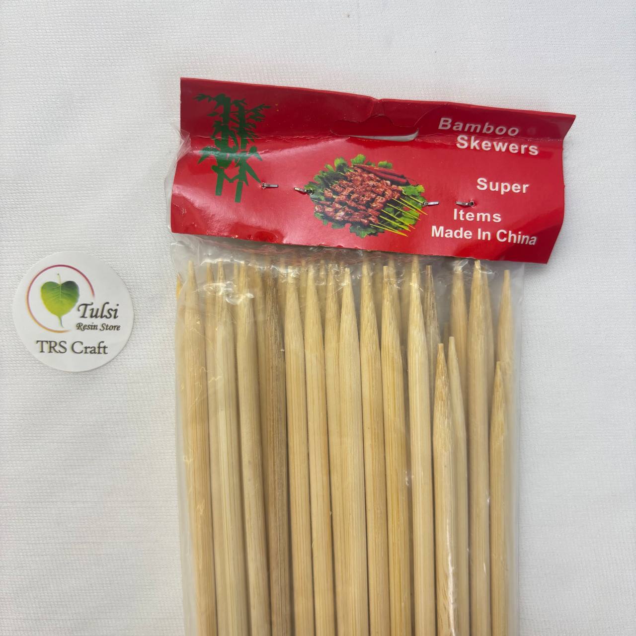 Wooden Bamboo Stick - 7.5"