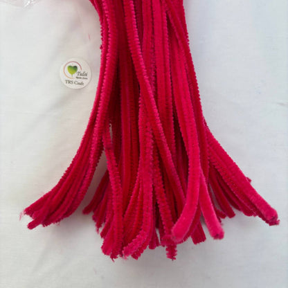 Plain Pipe Cleaners (Z3) - Magenta Pink