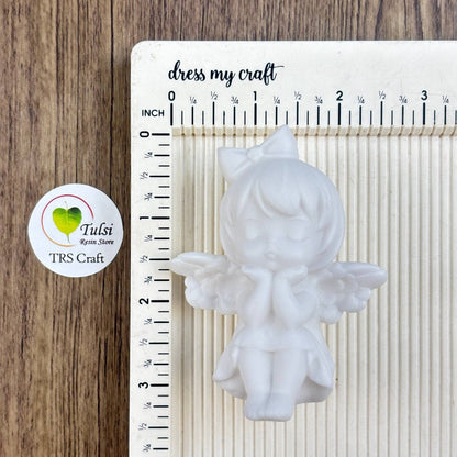 Fluid Art Bear (D) - Angel Keychain Tulsi Resin Store