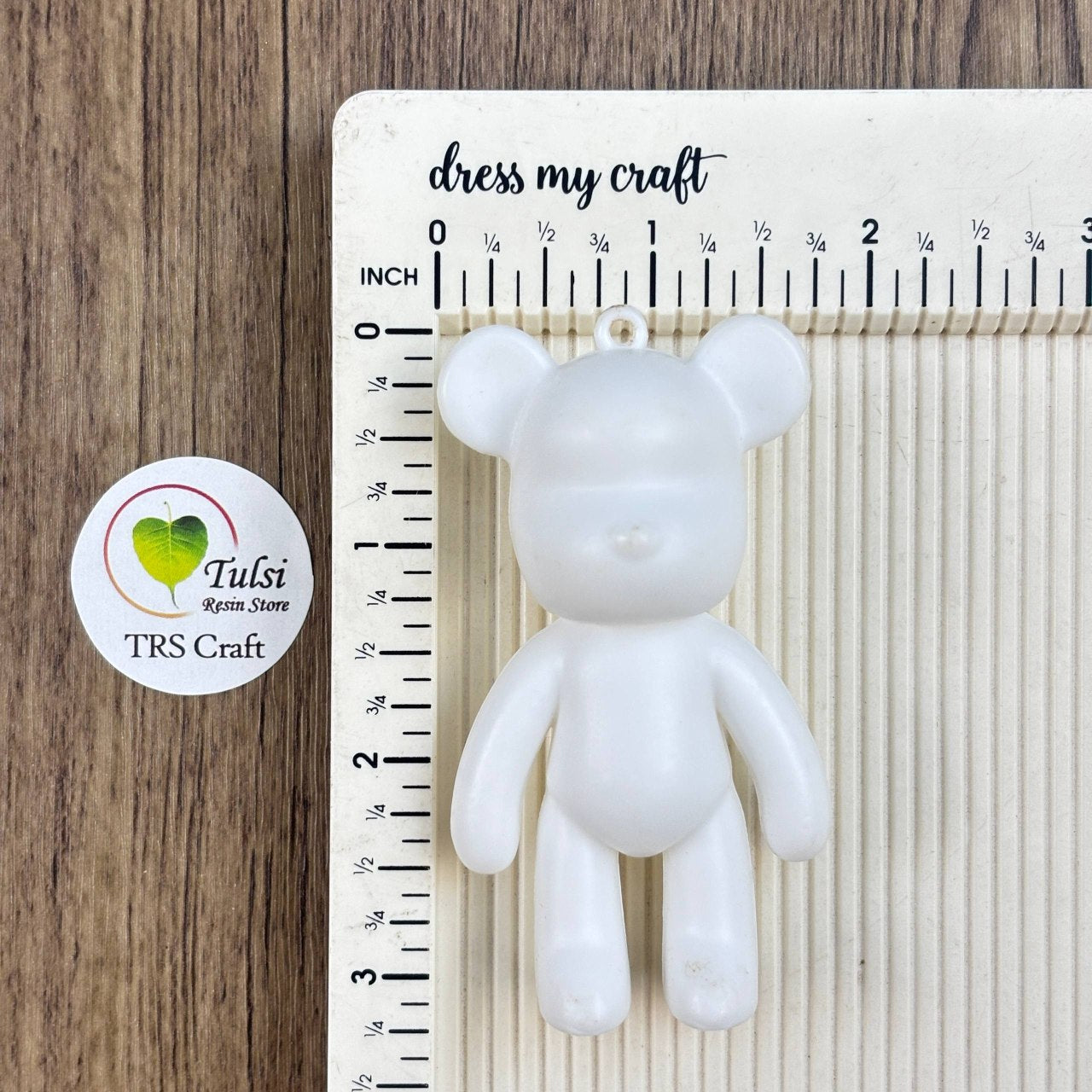 Fluid Art Bear (C) - Teddy Keychain Tulsi Resin Store