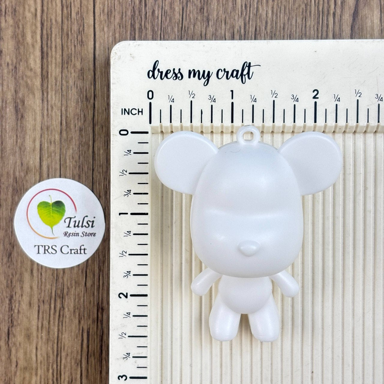 Fluid Art Bear (B) - Mini Teddy Keychain Tulsi Resin Store