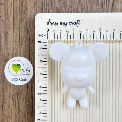 Fluid Art Bear (B) - Mini Teddy Keychain Tulsi Resin Store