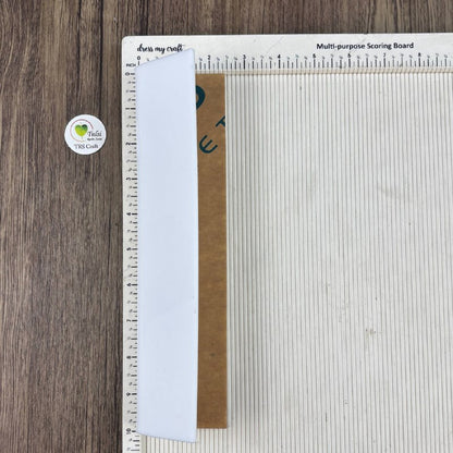 White Acrylic Fold Table Nameplate