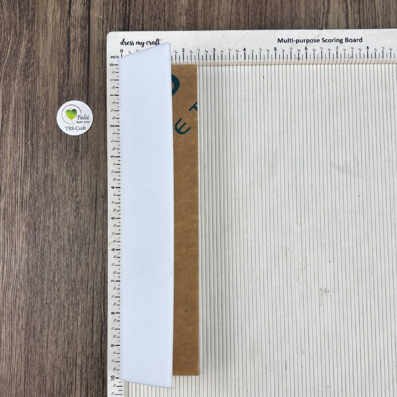 White Acrylic Fold Table Nameplate