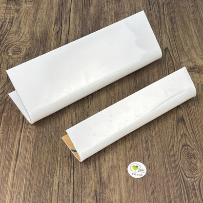 White Acrylic Fold Table Nameplate