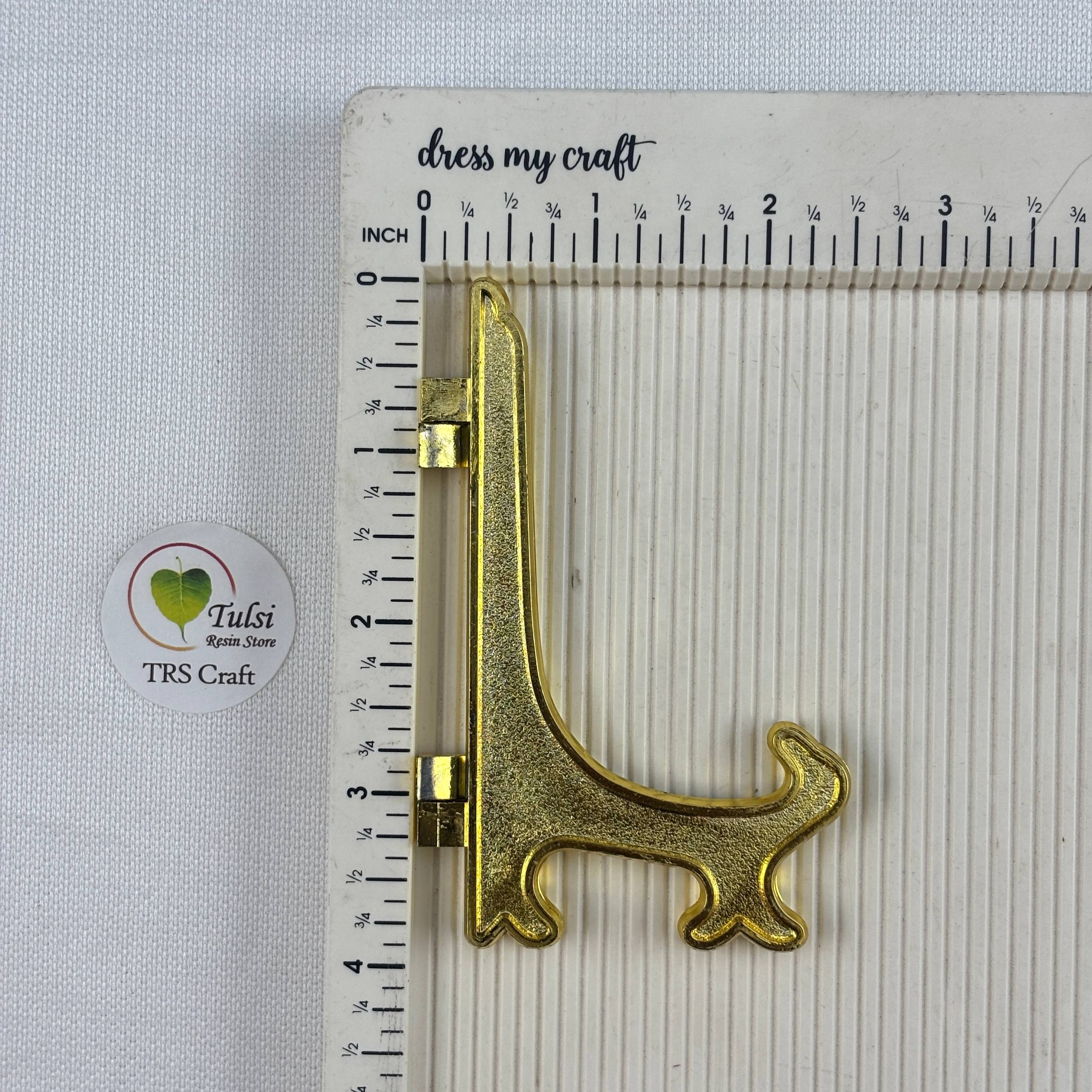 Plastic Clock Stand - Gold - #colour_ 4" - Tulsi Resin Store