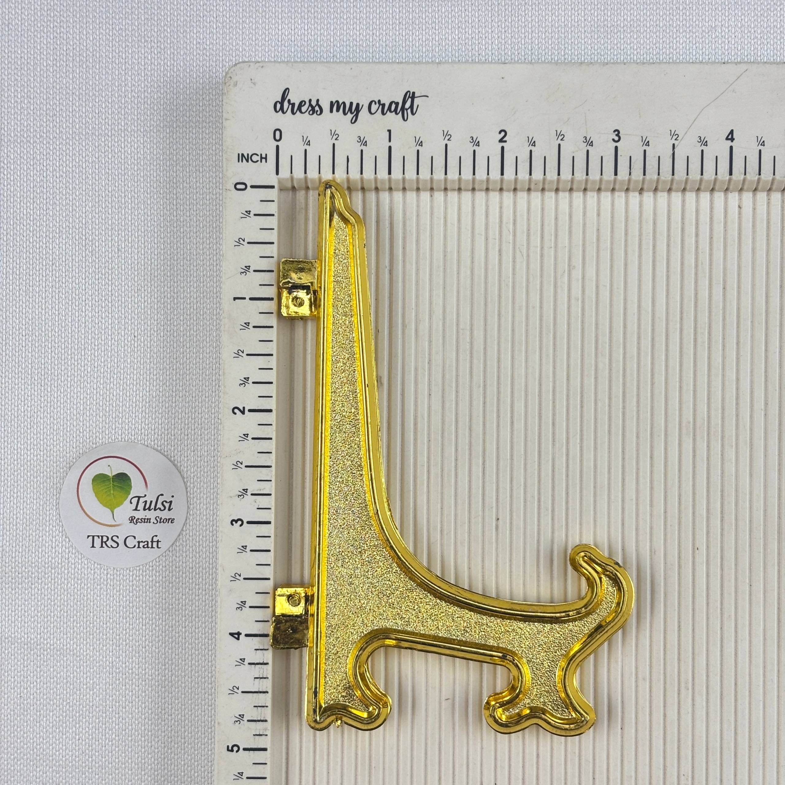 Plastic Clock Stand - Gold - #colour_ 5" - Tulsi Resin Store