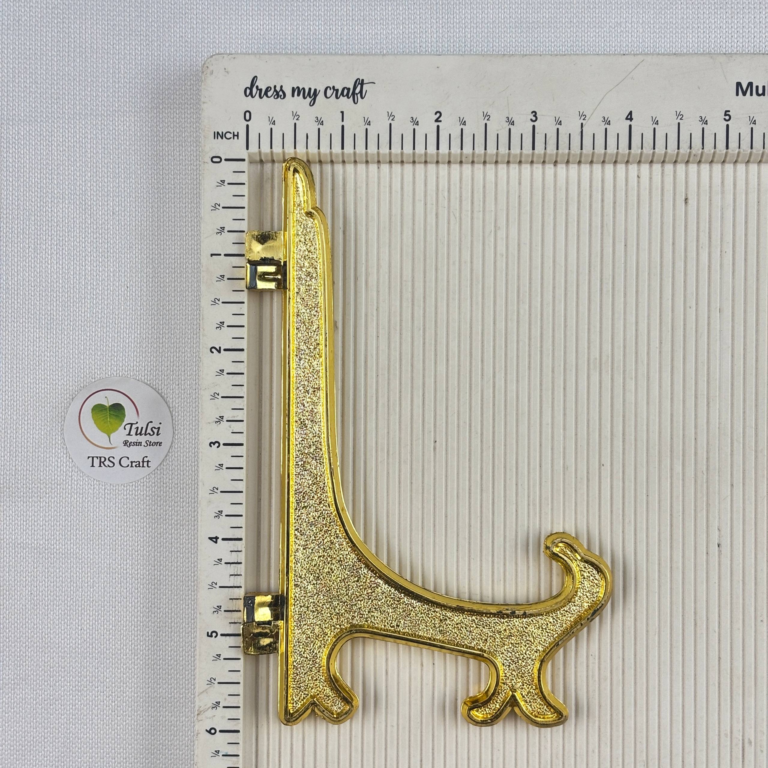 Plastic Clock Stand - Gold - #colour_ 6" - Tulsi Resin Store
