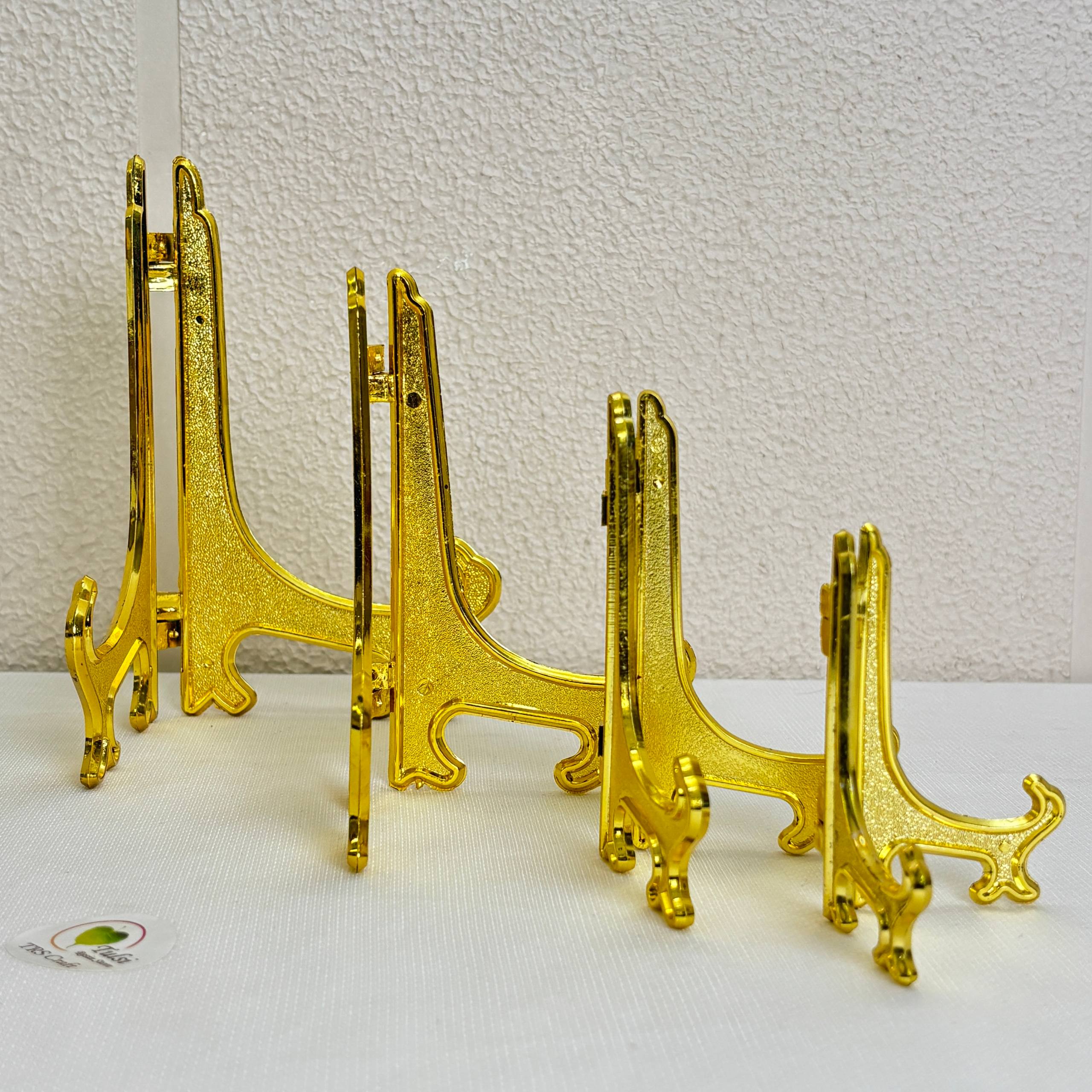Plastic Clock Stand - Gold - #colour_ - Tulsi Resin Store