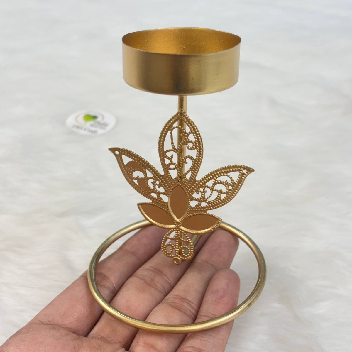 Standing Metal T-Light Holder (E)