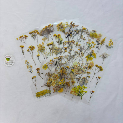 Transparent Sticker Sheet - Flower(A4)