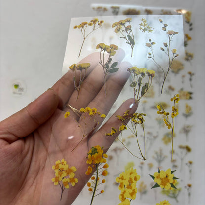 Transparent Sticker Sheet - Flower(A4)