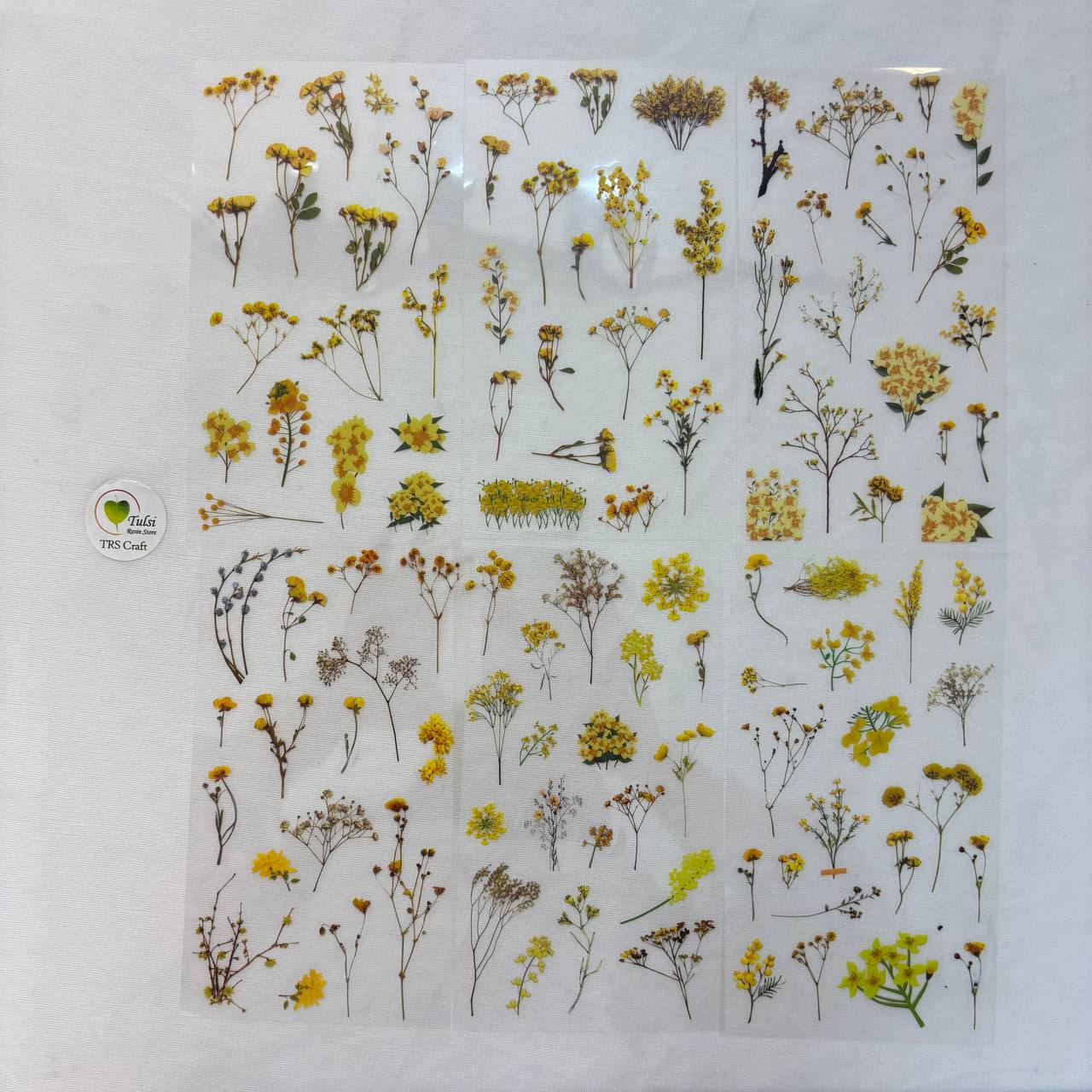 Transparent Sticker Sheet - Flower(A4)