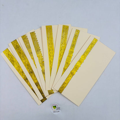 Money Envelope - Cream - - Tulsi Resin Store