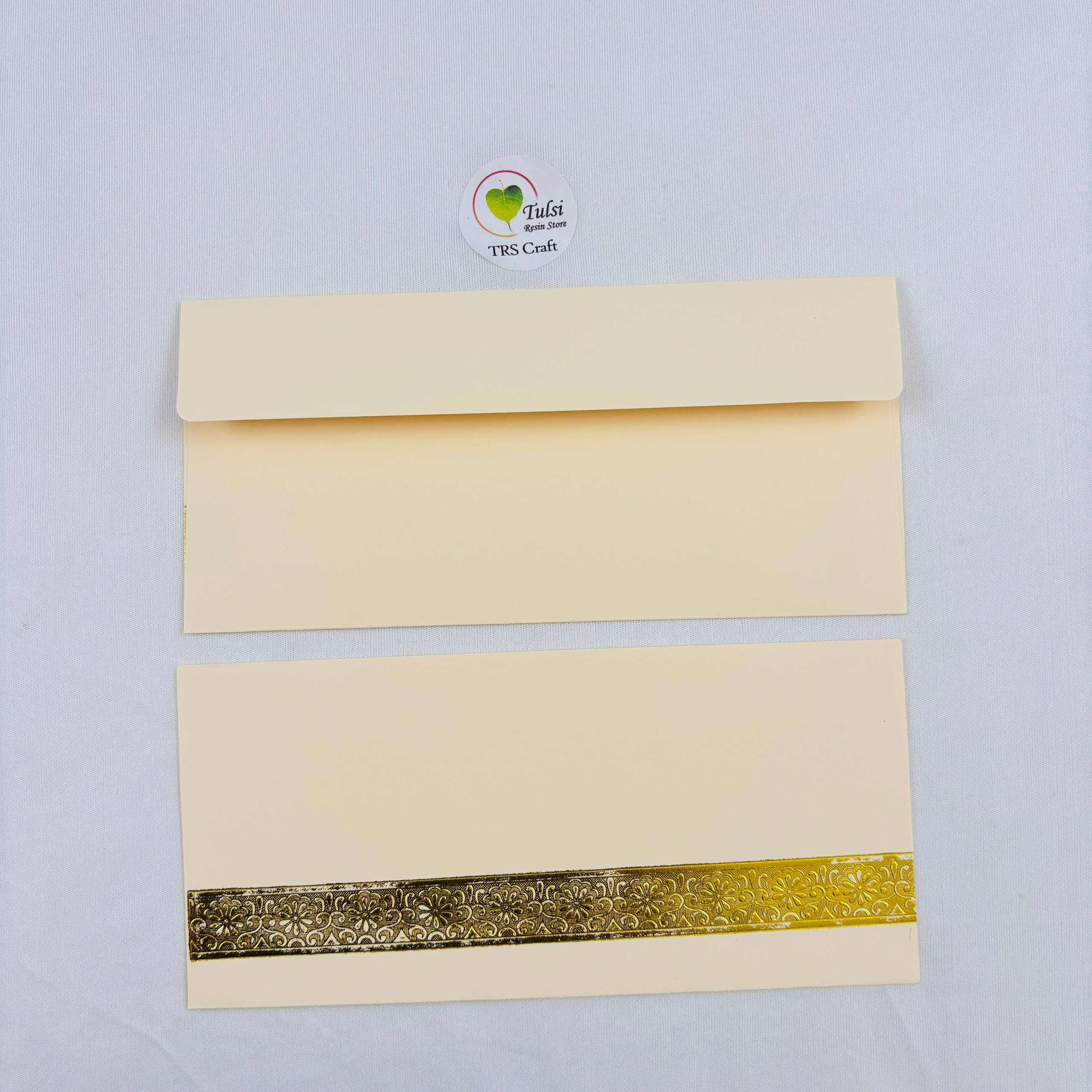 Money Envelope - Cream - - Tulsi Resin Store