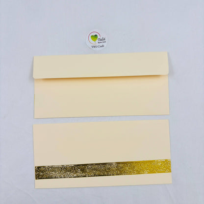 Money Envelope - Cream - - Tulsi Resin Store