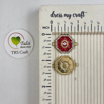 Diamond Evil Eye Two Hook Charm (M)