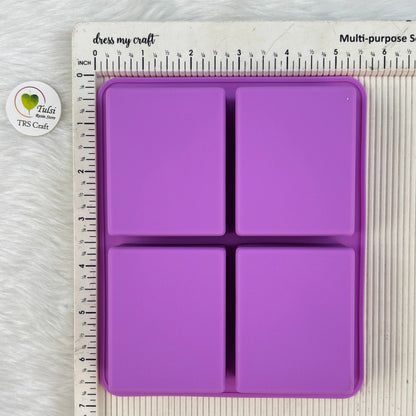 Rectangle Soap Mould (A1) - Swirl Pattern