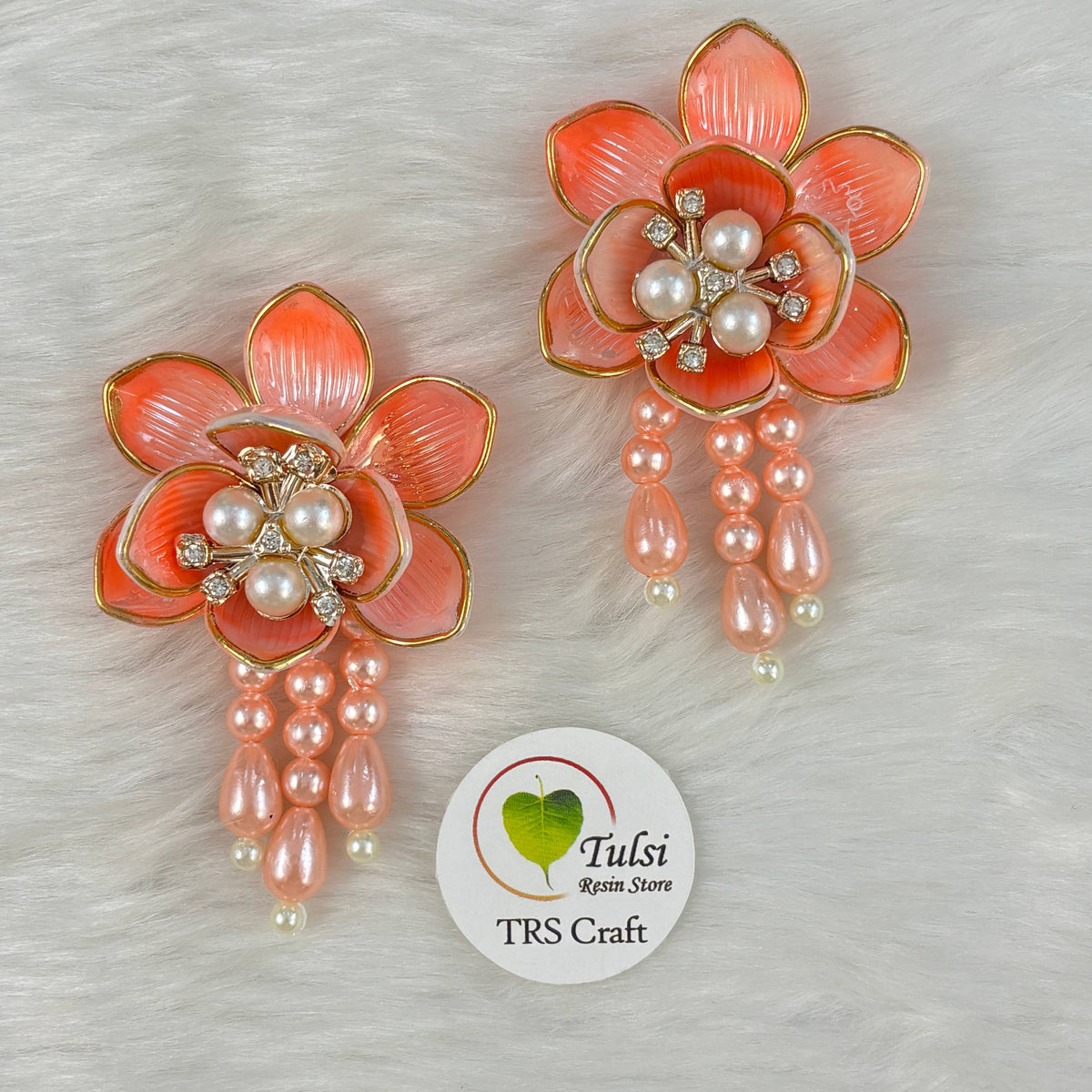 Colourful Plastic Flower (N) - With Latkan