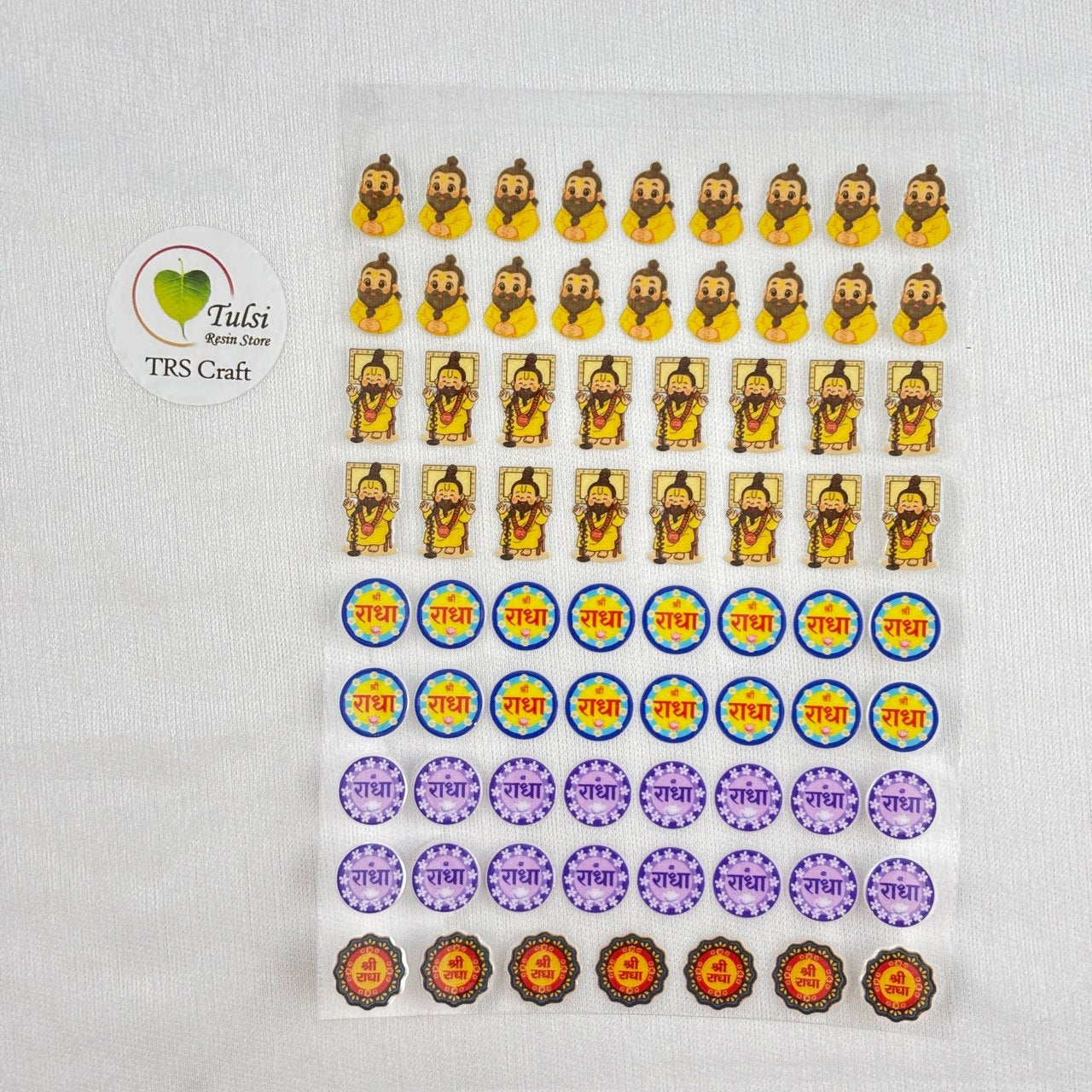 A6 UV DTF Sticker - Mix Rakhi (i) - #colour_ - Tulsi Resin Store