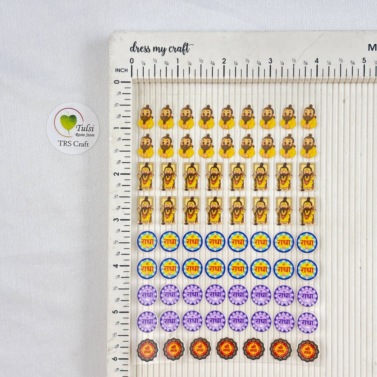 A6 UV DTF Sticker - Mix Rakhi (i) - #colour_ - Tulsi Resin Store