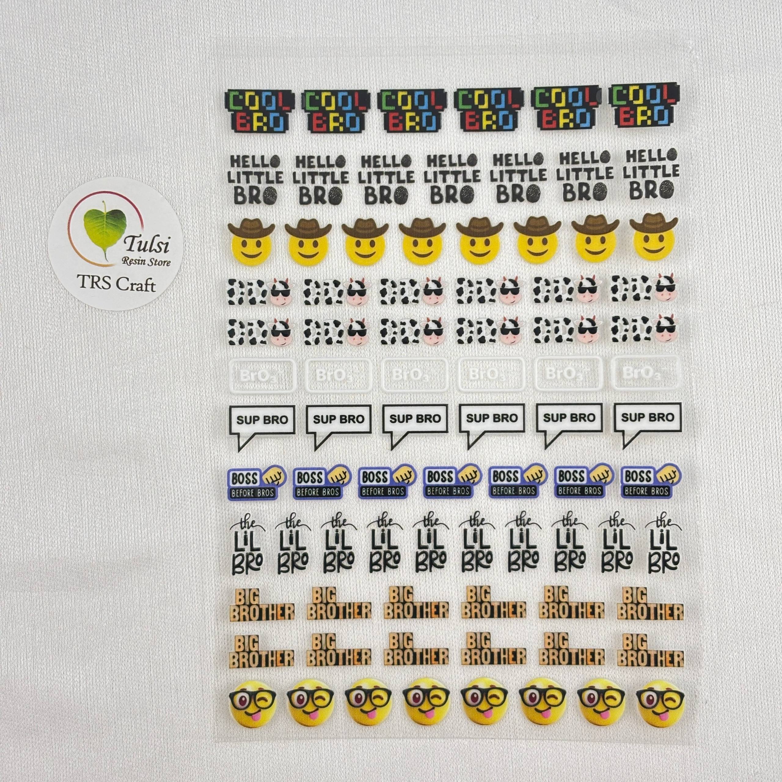 A6 UV DTF Sticker - Mix Rakhi (S) Tulsi Resin Store