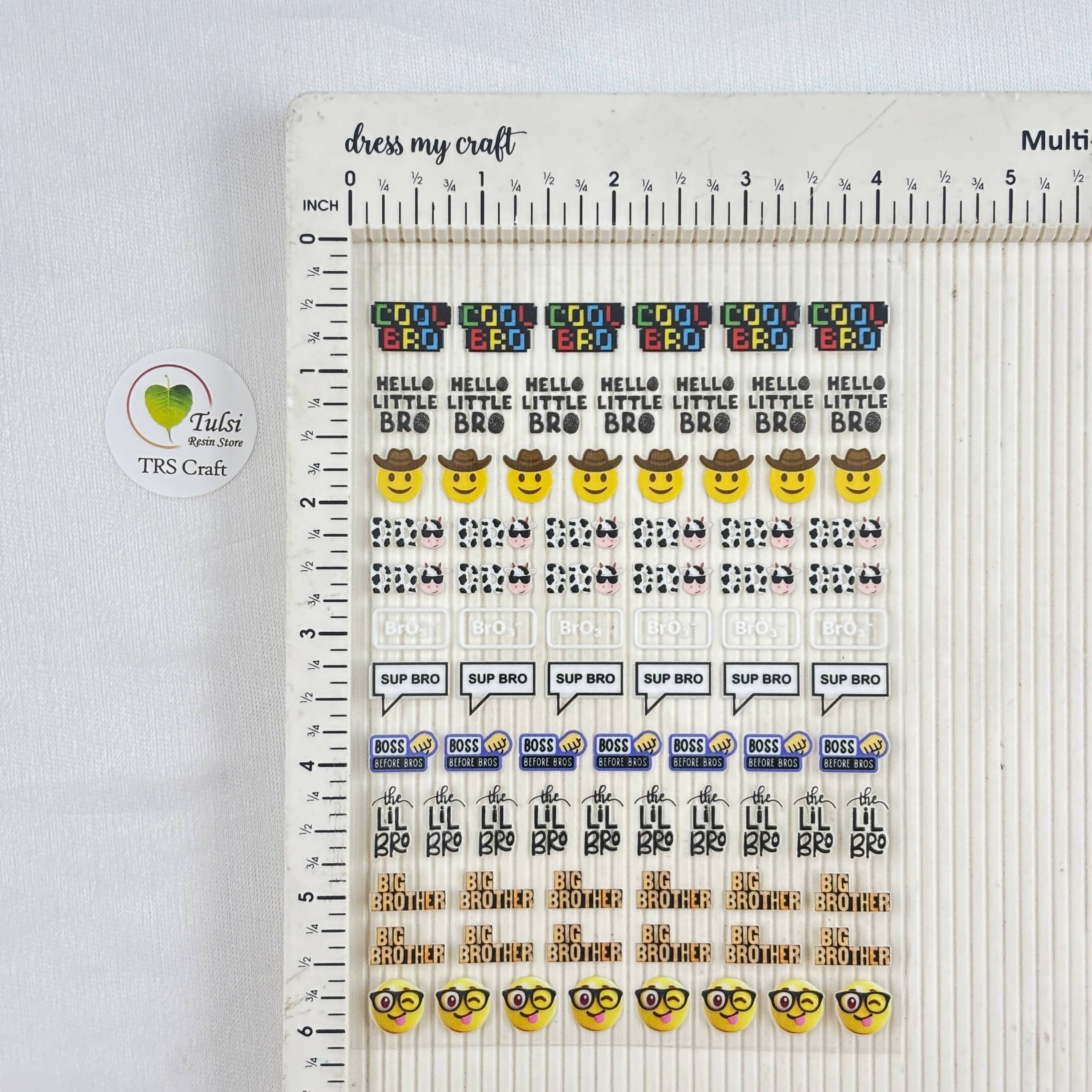 A6 UV DTF Sticker - Mix Rakhi (S) Tulsi Resin Store