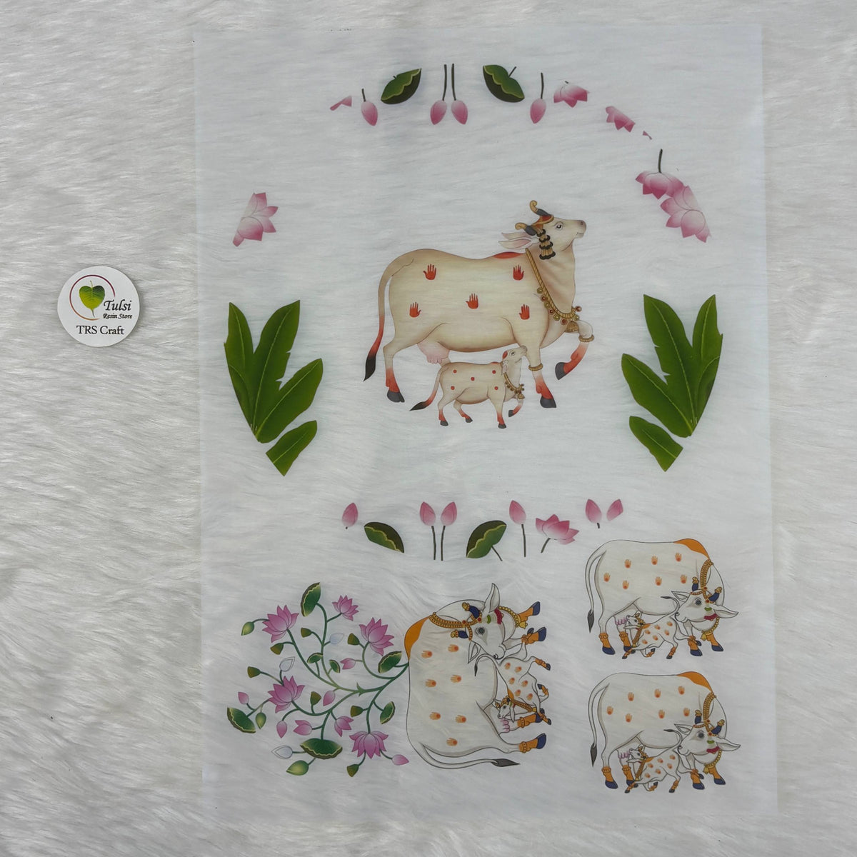 A4 insert Sheet - Pichwai Theme (F)