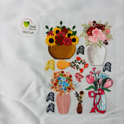 A6 UV DTF Sticker - Floral (K)