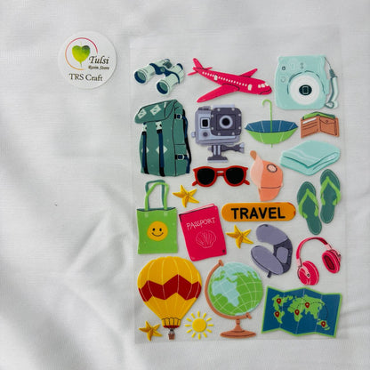 A6 UV DTF Sticker - Travel Theme (A)