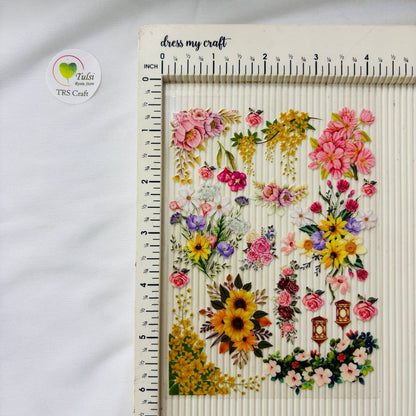 A6 UV DTF Sticker - Floral (F)