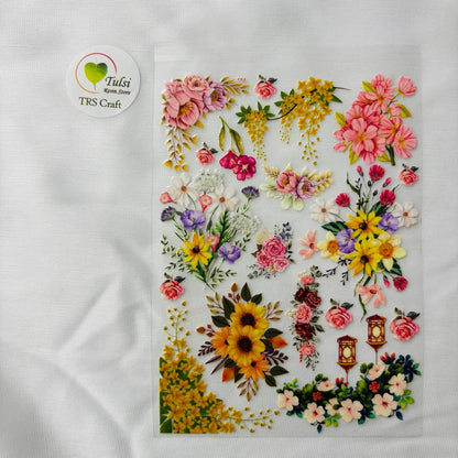 A6 UV DTF Sticker - Floral (F)