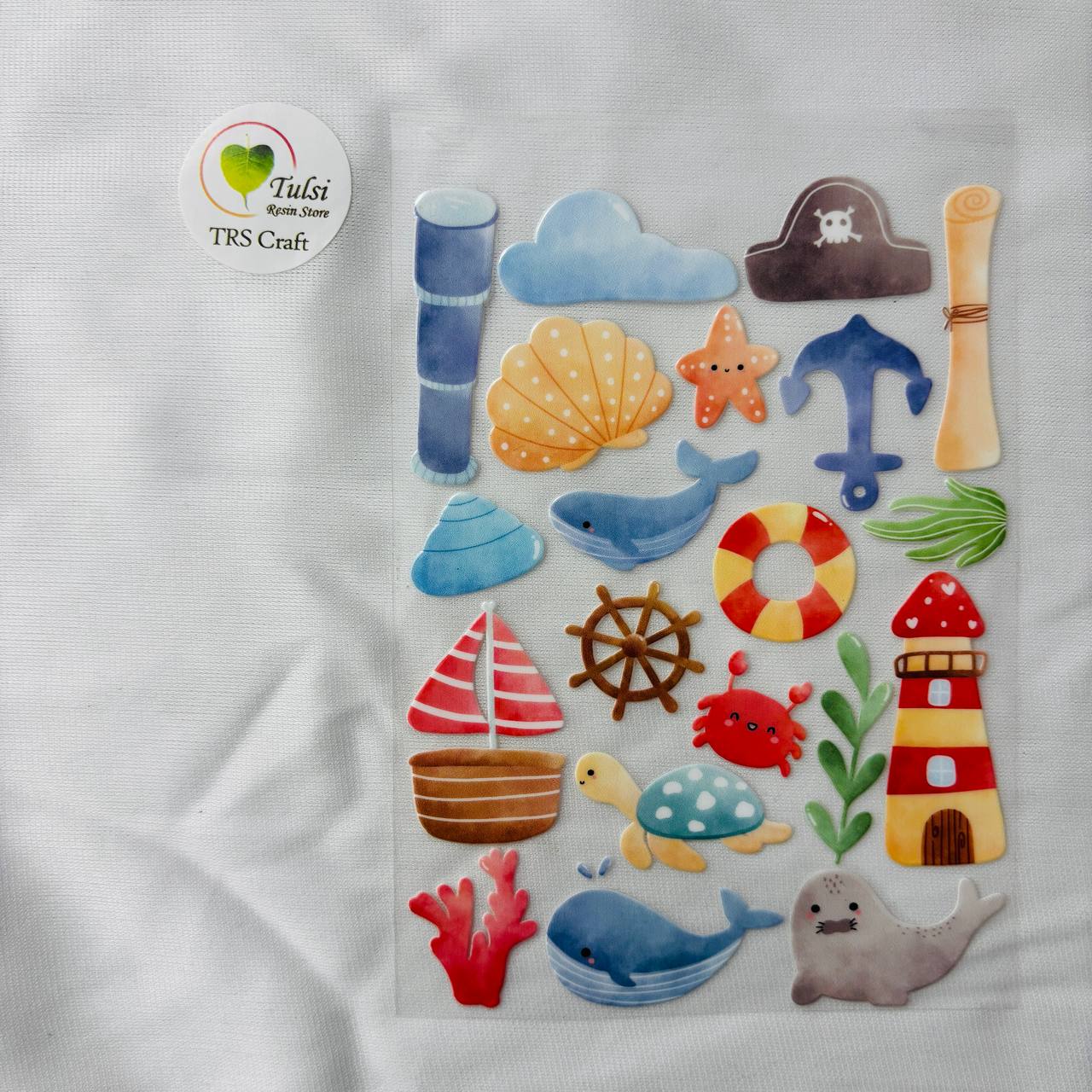 A6 UV DTF Sticker - Ocean Theme