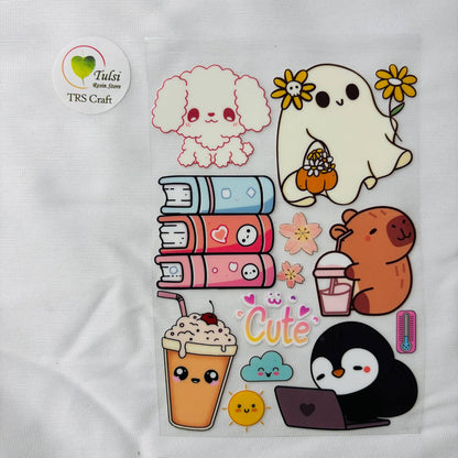 A6 UV DTF Sticker - Cartoon (E)