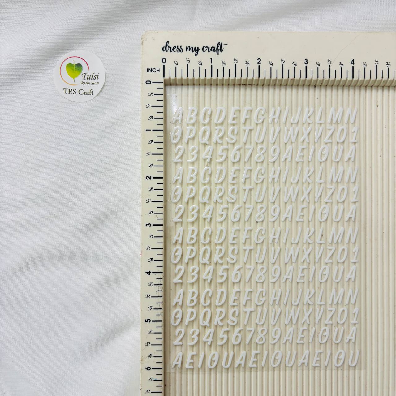 A6 UV DTF Sticker - Alphabet White (A)