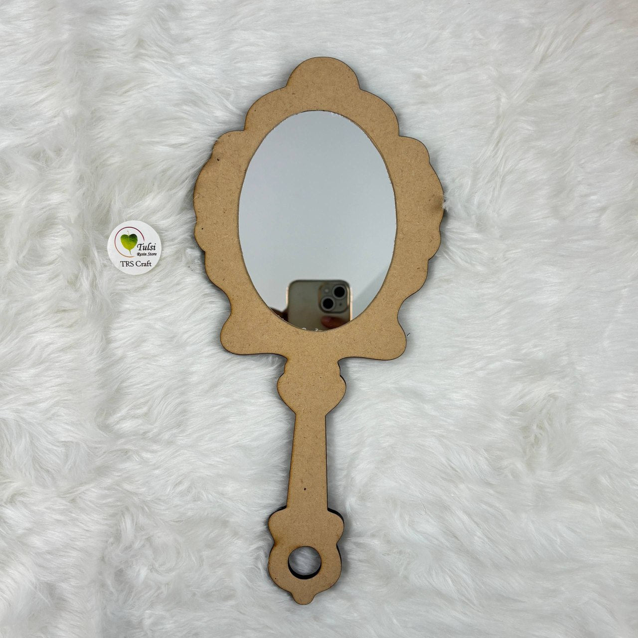 MDF Hand Mirror Base (A)