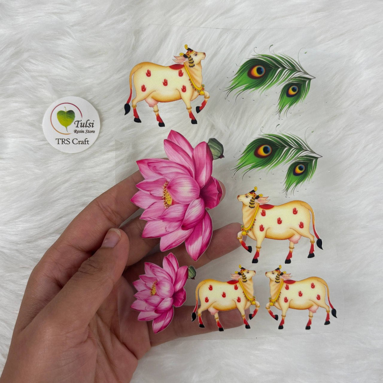 A6 UV DTF Sticker - Pichwai Mix (C)