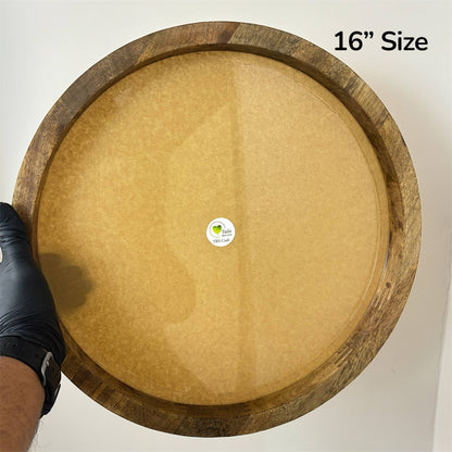 Teakwood Floating Frame (K) - Round Shape