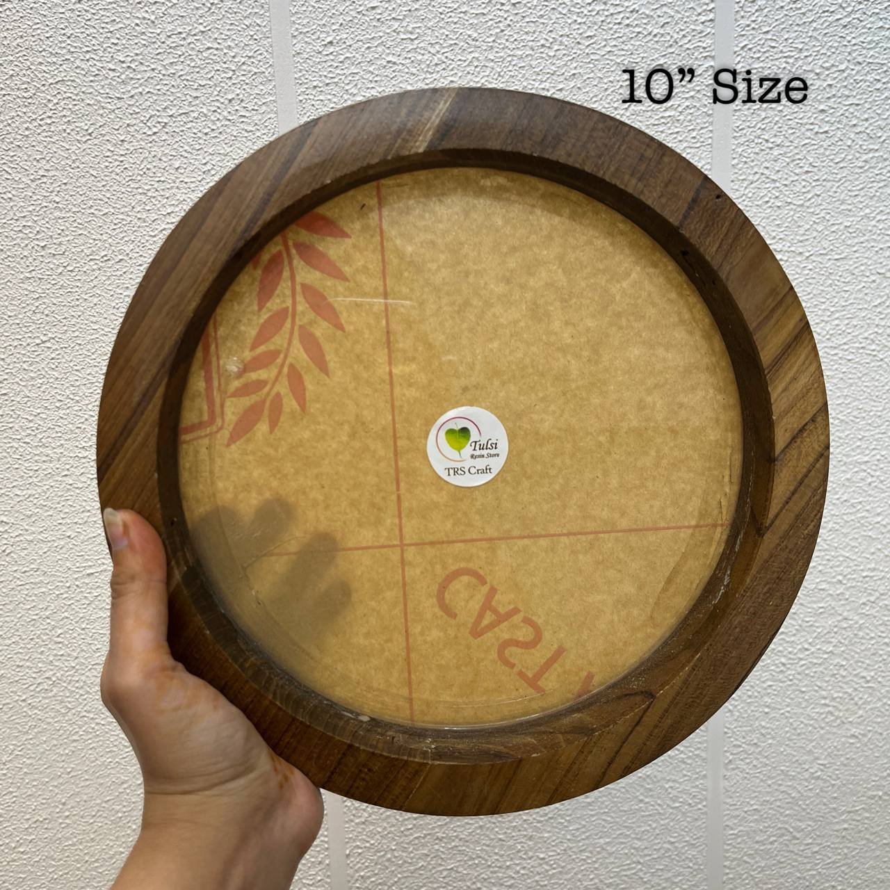 Teakwood Floating Frame (K) - Round Shape