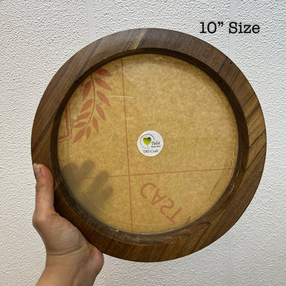 Teakwood Floating Frame (K) - Round Shape