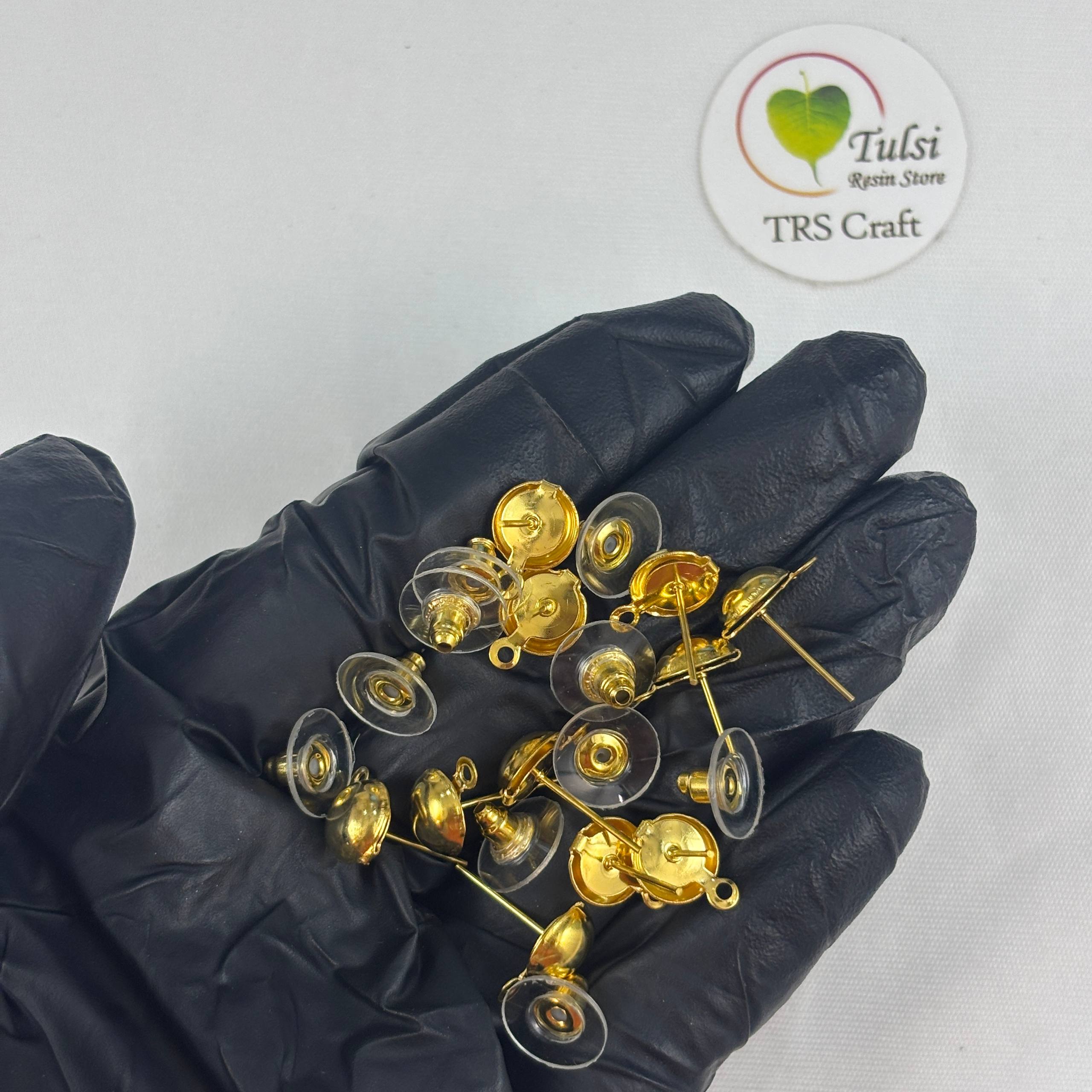 Push back hook with loop (A) Gold tulsiresin