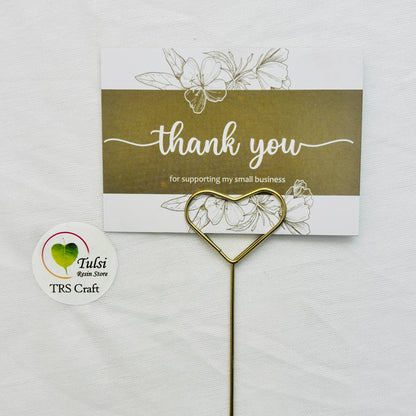 Metal Card Holders - Heart